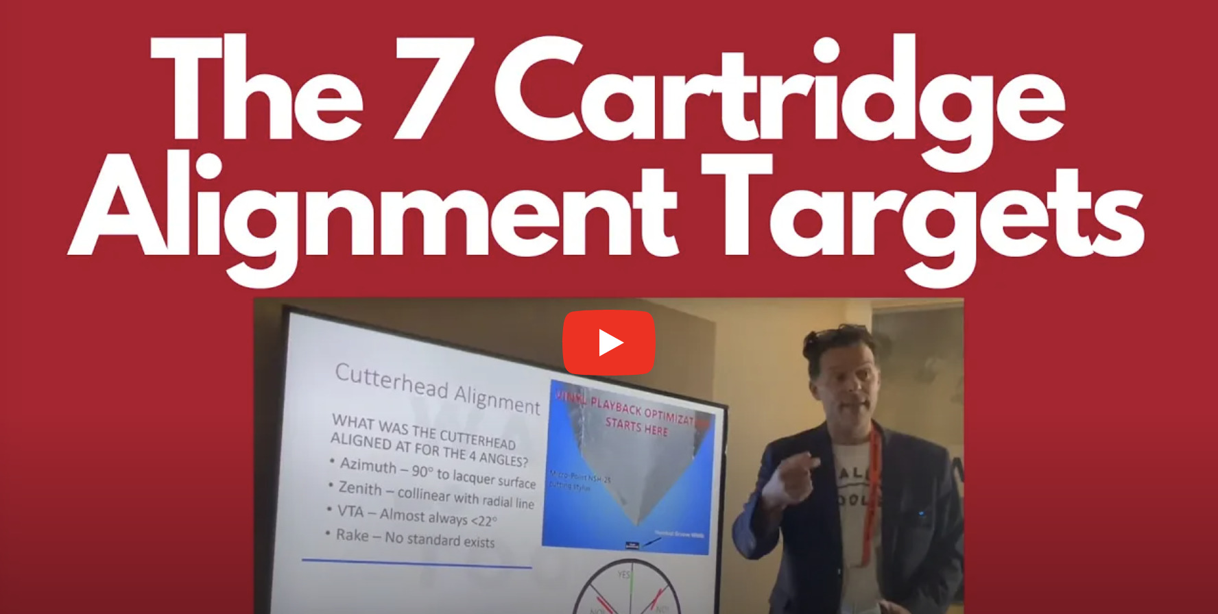 What are the 7 Alignment Targets for Proper Cartridge Set Up? | Fremer at FLIAX 2023
